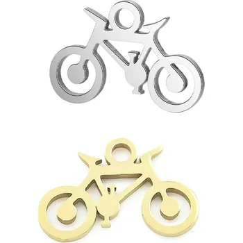 Módní doplněk Dutý přívěsek kolo 9x14mm - 1Ks - Nerez RL