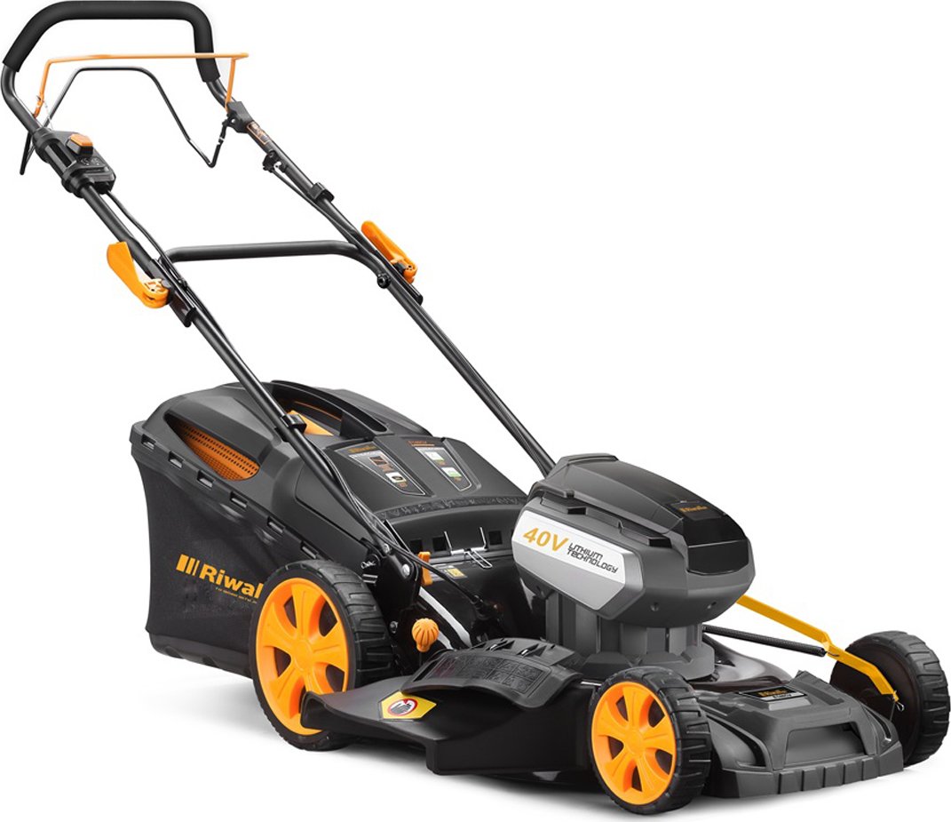 Riwall PRO RALM 4640SPi aku 40 V travní sekačka 4v1 s pojezdem a bezuhlíkovým motorem