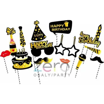 Party dekorace Fotorekvizity na špejli 'narozeniny' 15 ks