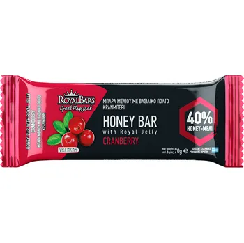 Medová tyčinka s mateří kašičkou Brusinka, 70 g, Meke EXP 10/25