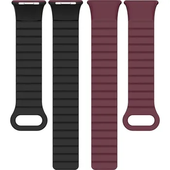 Magnetický Pásek Na Xiaomi Smart Band 8 Pro Barva: Vínovo - Černá