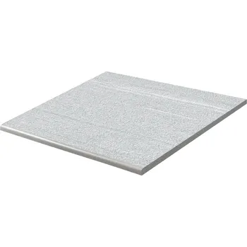 Dlažba Vals Outdoor Fog - schodovka rektifikovaná 59,8x59,8, 2 cm šedobílá DCH66846