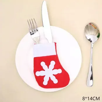 Vánoce Obal na příbor | vánoční dekorace na stůl - 9