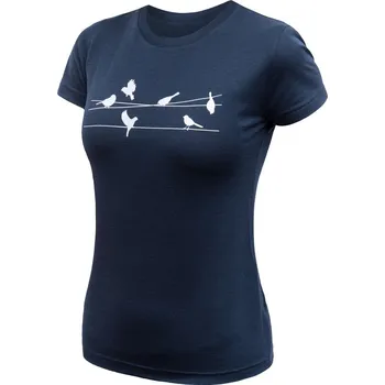 Dámské tričko SENSOR MERINO ACTIVE SONGBIRDS dámské triko kr.rukáv deep blue Velikost: XL