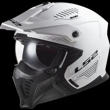 Helma na motorku LS2 OF606 Drifter Solid bílá XL
