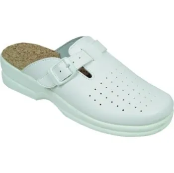 Dámské pantofle Dámské pantofle přezůvky ADANEX Astra 4810 bílé s korkovou stélkou velikost: 42