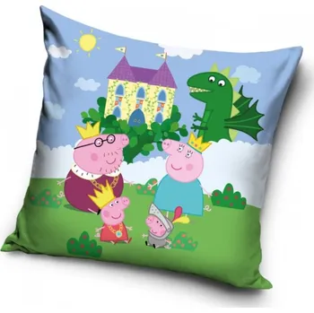 Polštář PEPPA PIG Povlak na polštářek Prasátko Pepina Královská Rodinka