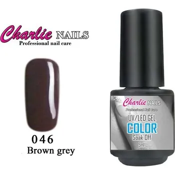 Charlie UV/LED Gel lak 5ml. č.46 hnědo-šedý