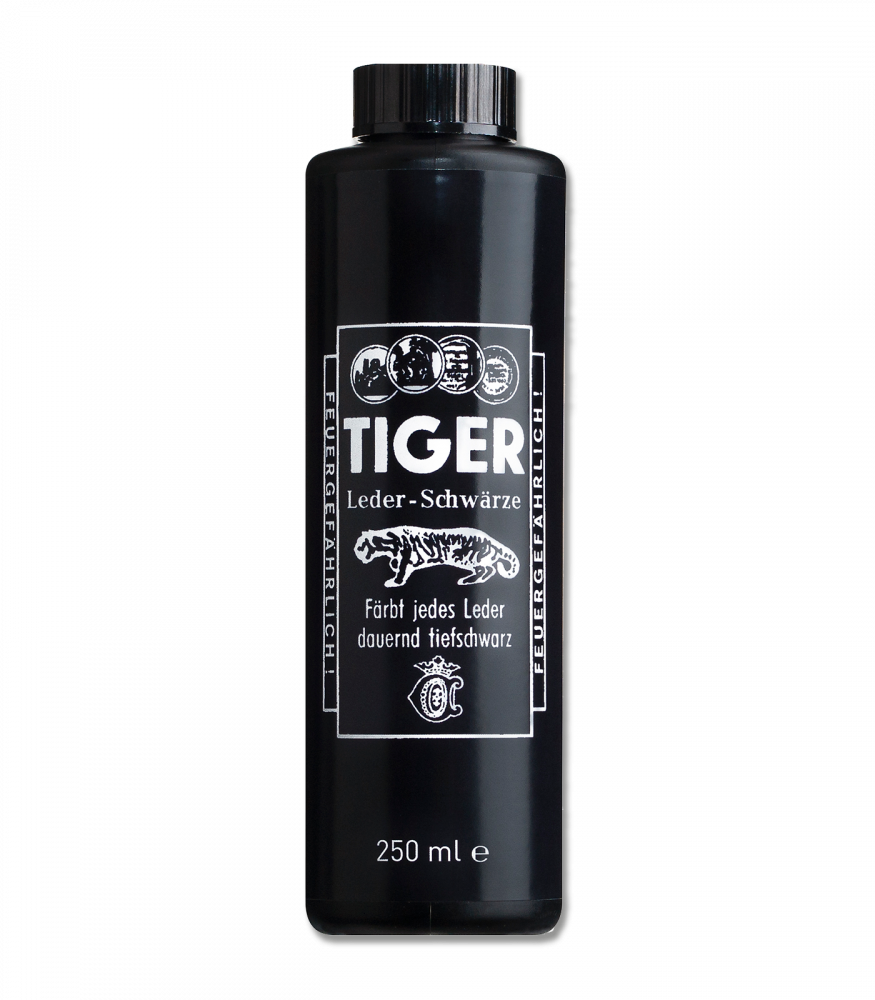 Barva na kůži TIGER černá 250ml