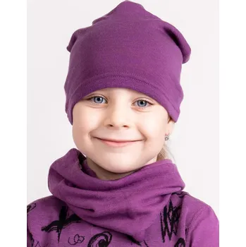 Dětský merino nákrčník Basic, Ostružinová Velikost: Dětská