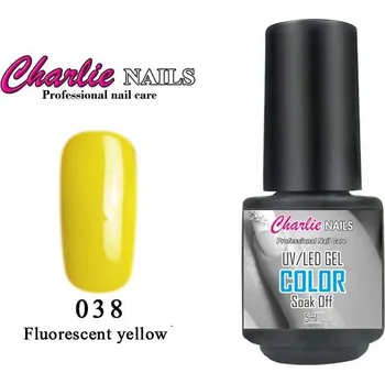 Charlie UV/LED Gel lak 5ml. č.38 žlutý Fluorescent