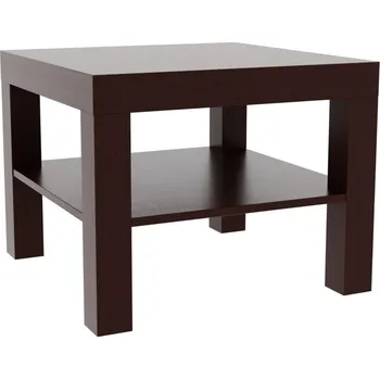 Konferenční stolek Konferenční stůl NOE 90 x 90 cm, Odstín trend: B4 ořech tmavý