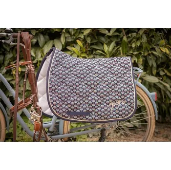 Podsedlová dečka PENELOPE "ART DÉCO" šedá