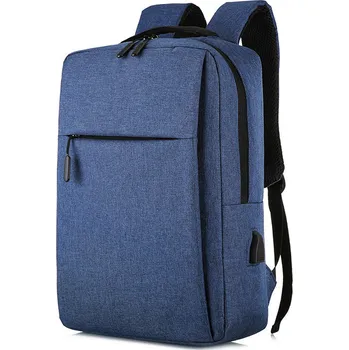 Sportovní batoh DeTech Batoh pro notebook Power Backpack BP-02, 15.6", modrá Praktický batoh s mnoha přihrádkami a externím výstupem USB pro nabíjení dalšího příslušenství