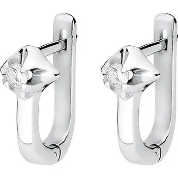 Hodinky Náušnice Bonore - Bílé Zlato 585 - Diamant 0-09 ct 128783
