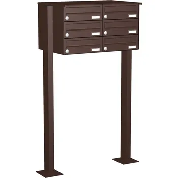 Poštovní schránka Max Knobloch Sestava 6 poštovní schránek KNOBLOCH FS244H Barva: Hnědá