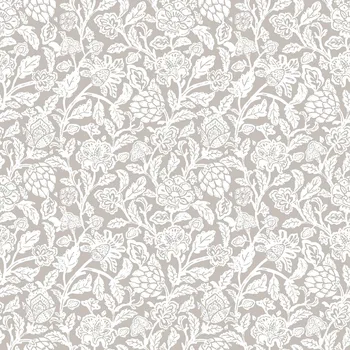 Tapeta Parato Šedá vliesová květinová tapeta na zeď, 12349, Fiori Country, Parato, velikost 10,05 x 0,53 m