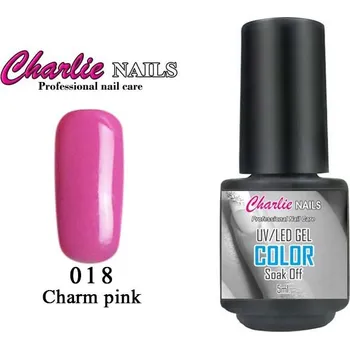 Charlie UV/LED Gel lak 5ml. č.18 růžová Purpel red