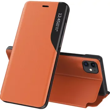 Pouzdro na mobilní telefon Flipové pouzdro Eco Leather View Case iPhone 13 mini , oranžová