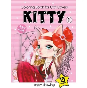 Set školních potřeb Kolorowanka A4 15 obrazków Kotki 1