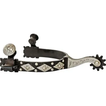 Vybavení pro jezdce Westernové ostruhy POOL'S Antique strass