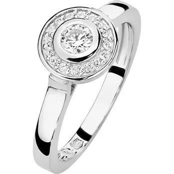 Hodinky Prsten Bonore - Bílé Zlato 585 - Diamant 0-15 Ct 114099