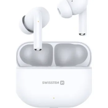 Sluchátka Bezdrátová sluchátka Swissten Pro Tune TWS Bluetooth bílá