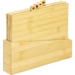 Kuchyňská prkénka ve stojanu sada 4ks, bambus SPRINGOS KI0109