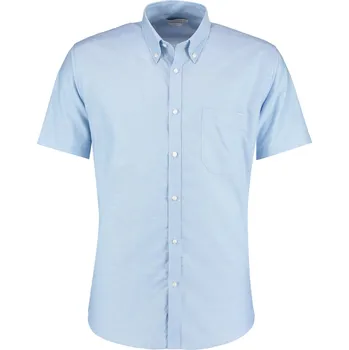 Pánská košile Kustom Kit Pánská košile KK183 Light Blue 37 (S14H)