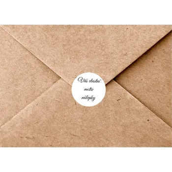 Svatební dekorace Personal Svatební nálepka - vlastní design