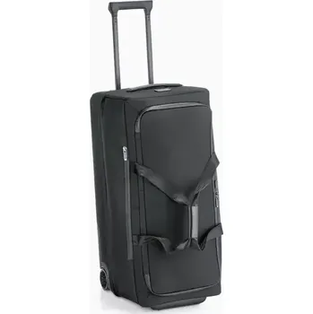 Cestovní taška PORSCHE DESIGN Roadster Nylon Rolling Duffle L Cestovní zavazadlo velikosti L s kolečky černý (Prostorná, flexibilní cestovní taška na vozíku se dvěma kolečky a dvěma oddělenými přihrádkami.)