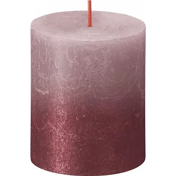 Svíčka Svíčka válec bolsius Rustic Sunset Ash Rose+Red, 68x80mm