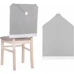 Vánoční přehoz na židli Santa Claus, šedý