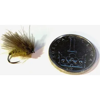 Umělá nástraha Slavíček muškaření Chrostík olivový vel.h.14