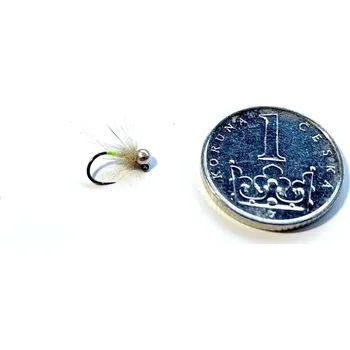 Umělá nástraha Slavíček muškaření Světlý greentag vel.h.18 hl.2,5mm, stříbrná