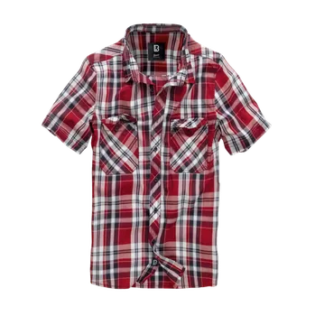 Pánská košile Košile Brandit Roadstar Sleeve, červená - L