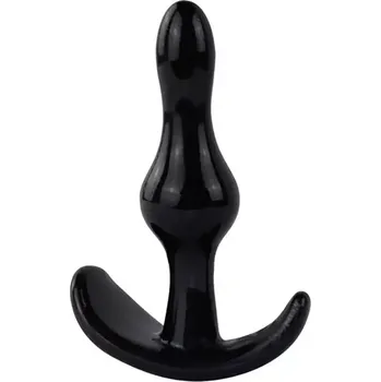 Anální kolík Měkký a ohebný anální kolík s kuličkou uprostřed - S