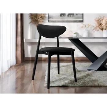 Jídelní židle Čalouněná jídelní židle KT65/C, Potah: Magic Velvet 2219, Barva dřeva: czarny MIRJAN 5903211313592