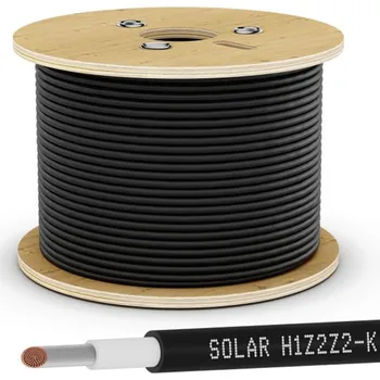 solární kabel Solární kabel 6 mm², UV ochrana - 500m cívka - černý