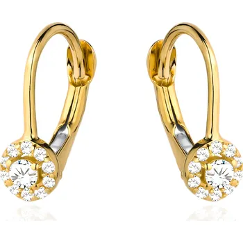 Hodinky Náušnice Bonore - Zlato 585 - Kubický Zirkon 136874