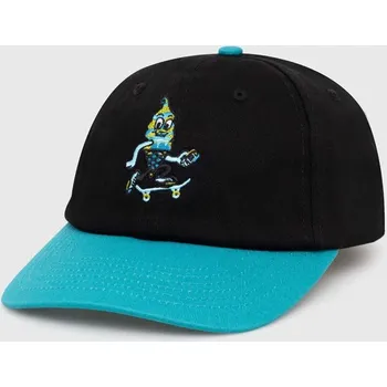 Kšiltovka Bavlněná baseballová čepice ICECREAM Team EU Skate Cone Dad Cap, ONE SIZE, černá, 99X