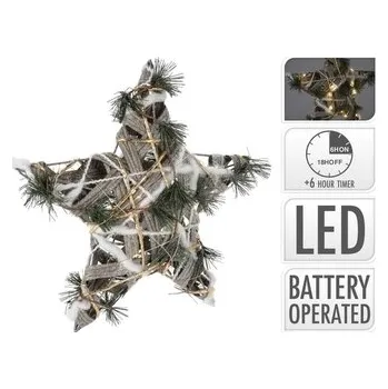 Vánoce Hvězda zdobená s LED světlem