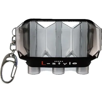 Příslušenství pro šipky L Style Pouzdro na šipky Krystal Flight Case - clear black
