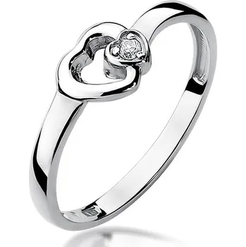 Hodinky Prsten Bonore - Bílé Zlato 585 - Diamant 0-02 Ct 106832