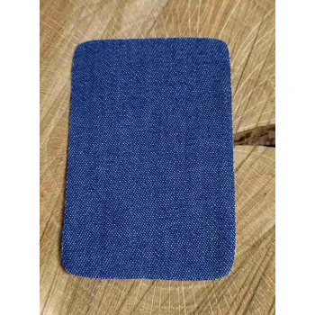 Textilní nažehlovací páska Nažehlovací záplaty riflové 5,3x7,9 cm modrá