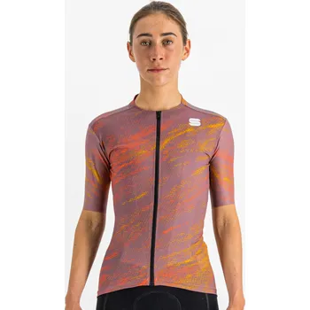 cyklistický dres SPORTFUL Cyklistický dres s krátkým rukávem - CLIFF SUPERGIARA - fialová/oranžová XS