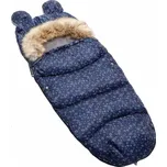 Zimní fusak s kožíškem 4v1 SPRINGOS WING modrý s hvězdami