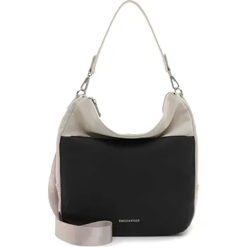 Kabelka Dámská kabelka Emily & Noah Caenta - černo-béžová