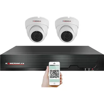Kompletní kamerový systém 4K PoE IP 2 kamerový set XM-202D 8MPx, CZ menu