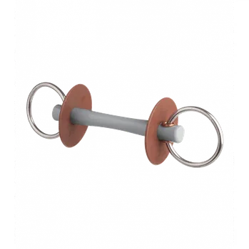 Udidlo pro koně Nelomené udidlo stihlo Beris Comfort s kroužky 6 cm hard 120 mm